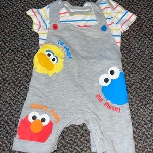 2 piece overall outfit